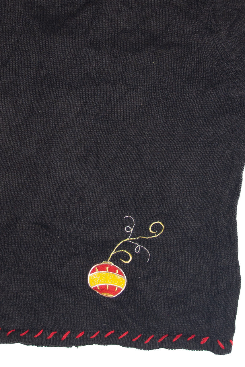 Vintage Black Ugly Christmas Cardigan 63178
