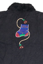Vintage Black Ugly Christmas Cardigan 63104