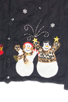 Vintage Black Ugly Christmas Cardigan 63105