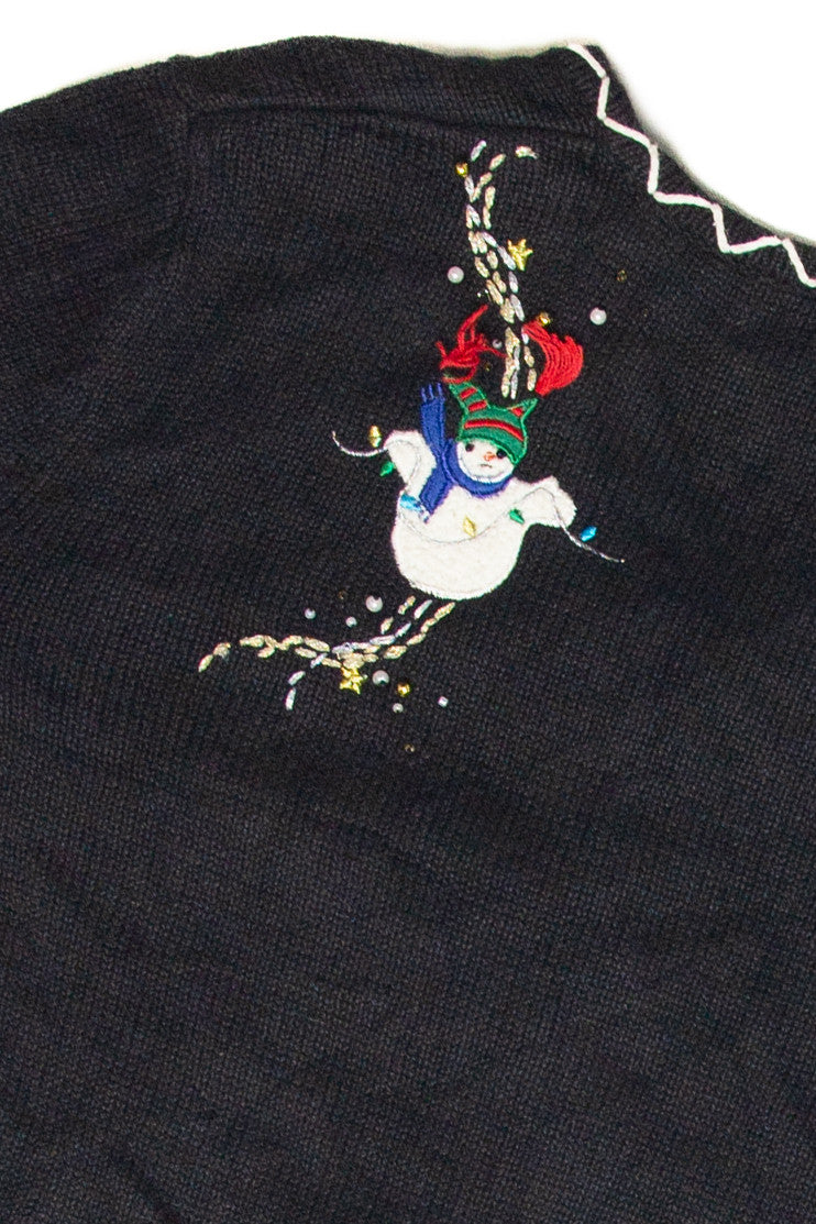 Vintage Black Ugly Christmas Cardigan 63031