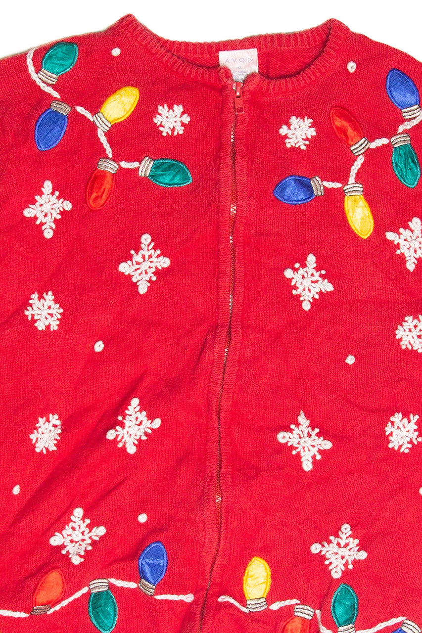 Vintage Red Ugly Christmas Cardigan 63116