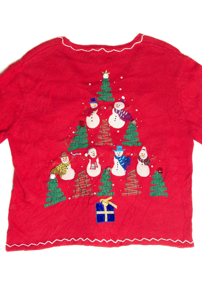 Vintage Red Ugly Christmas Cardigan 61922