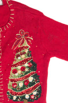 Vintage Red Ugly Christmas Cardigan 63209