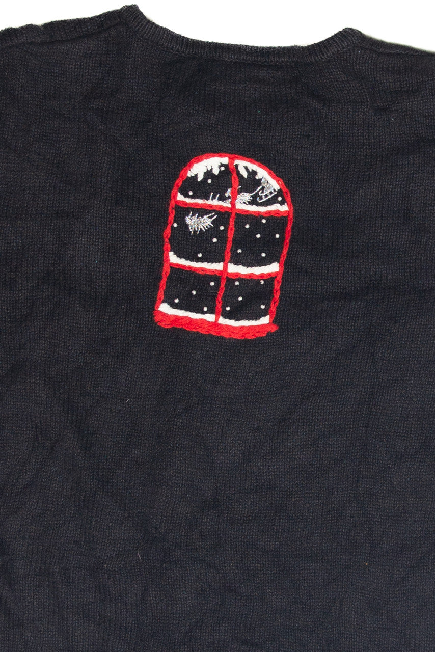 Vintage Black Ugly Christmas Cardigan 63364