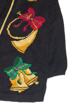 Vintage Black Ugly Christmas Cardigan 62943
