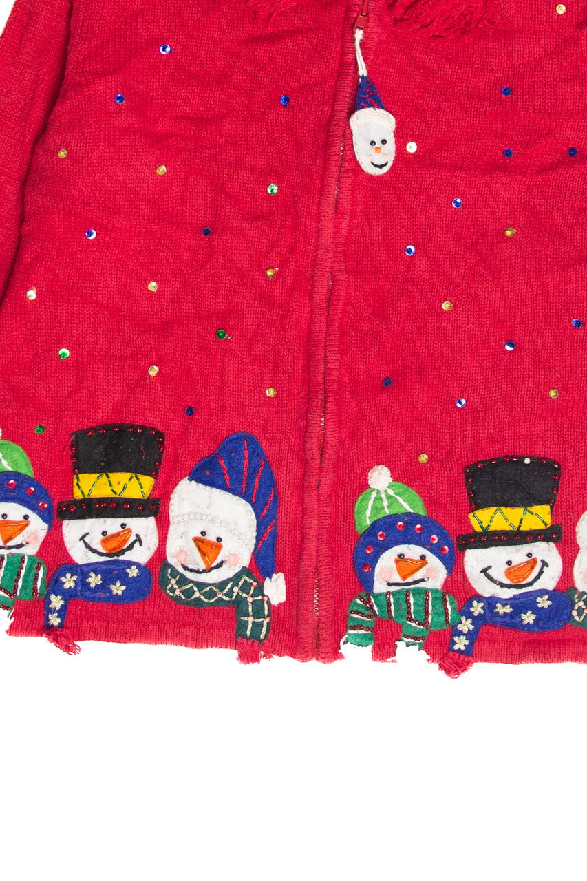 Vintage Red Ugly Christmas Cardigan 63174