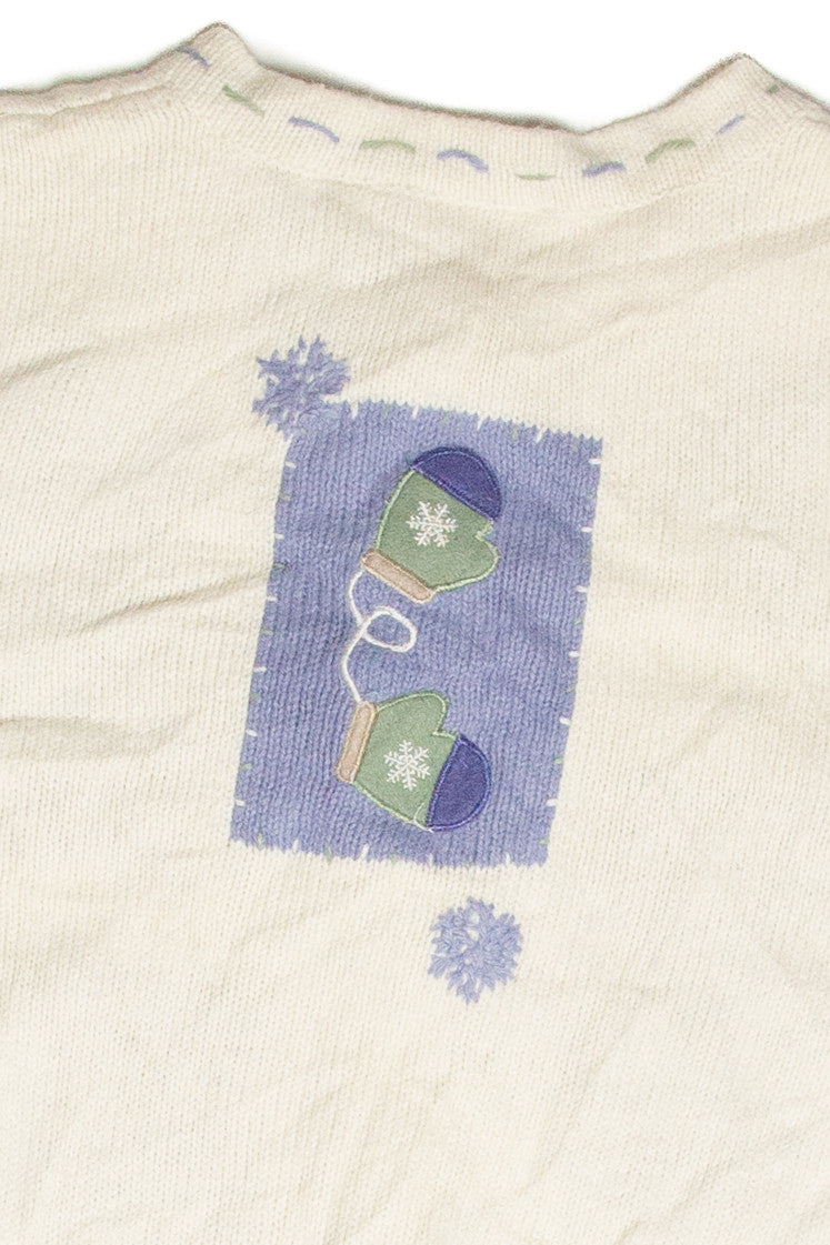Vintage White Ugly Christmas Cardigan 63079