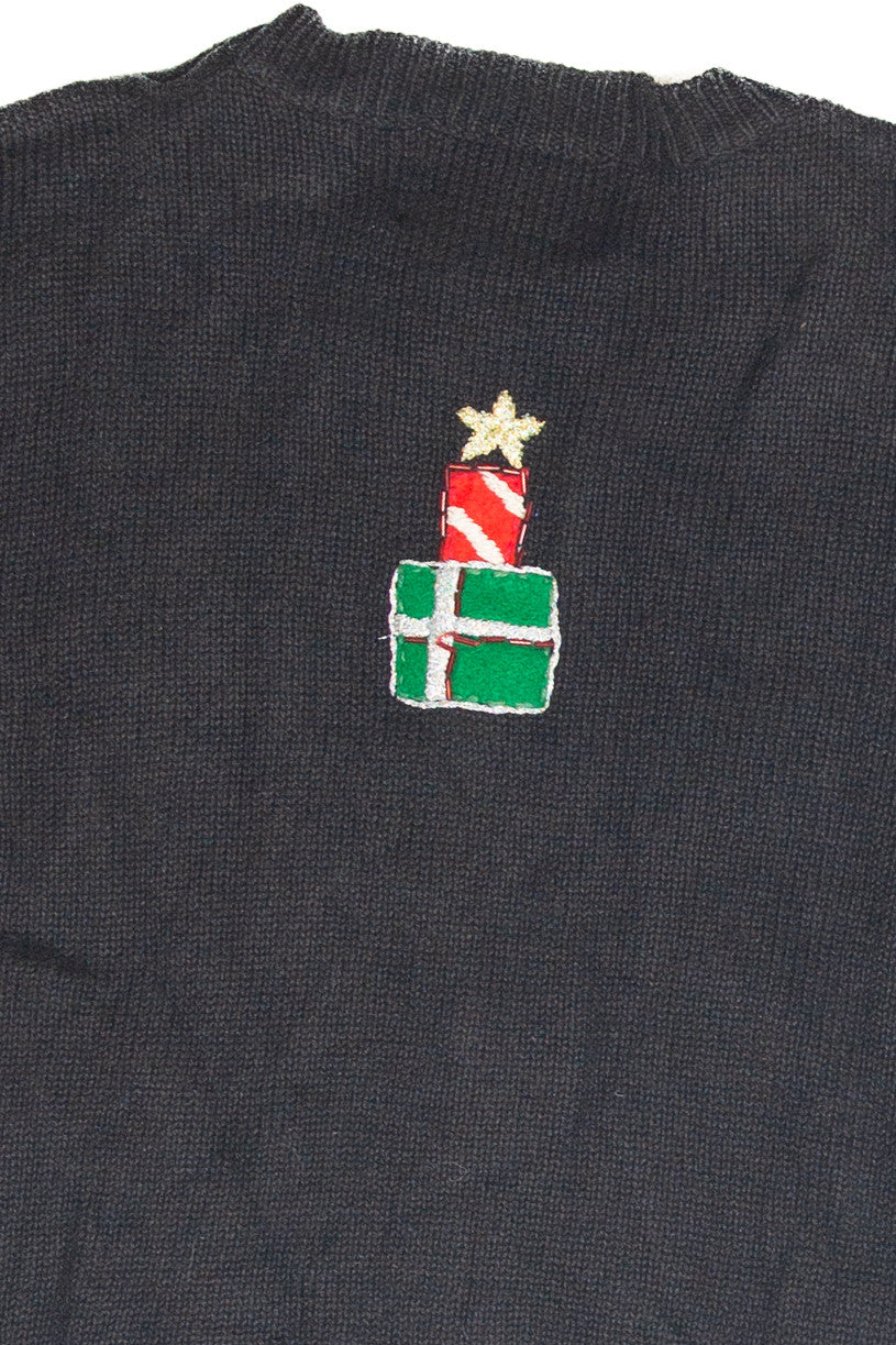 Vintage Black Ugly Christmas Cardigan 63234