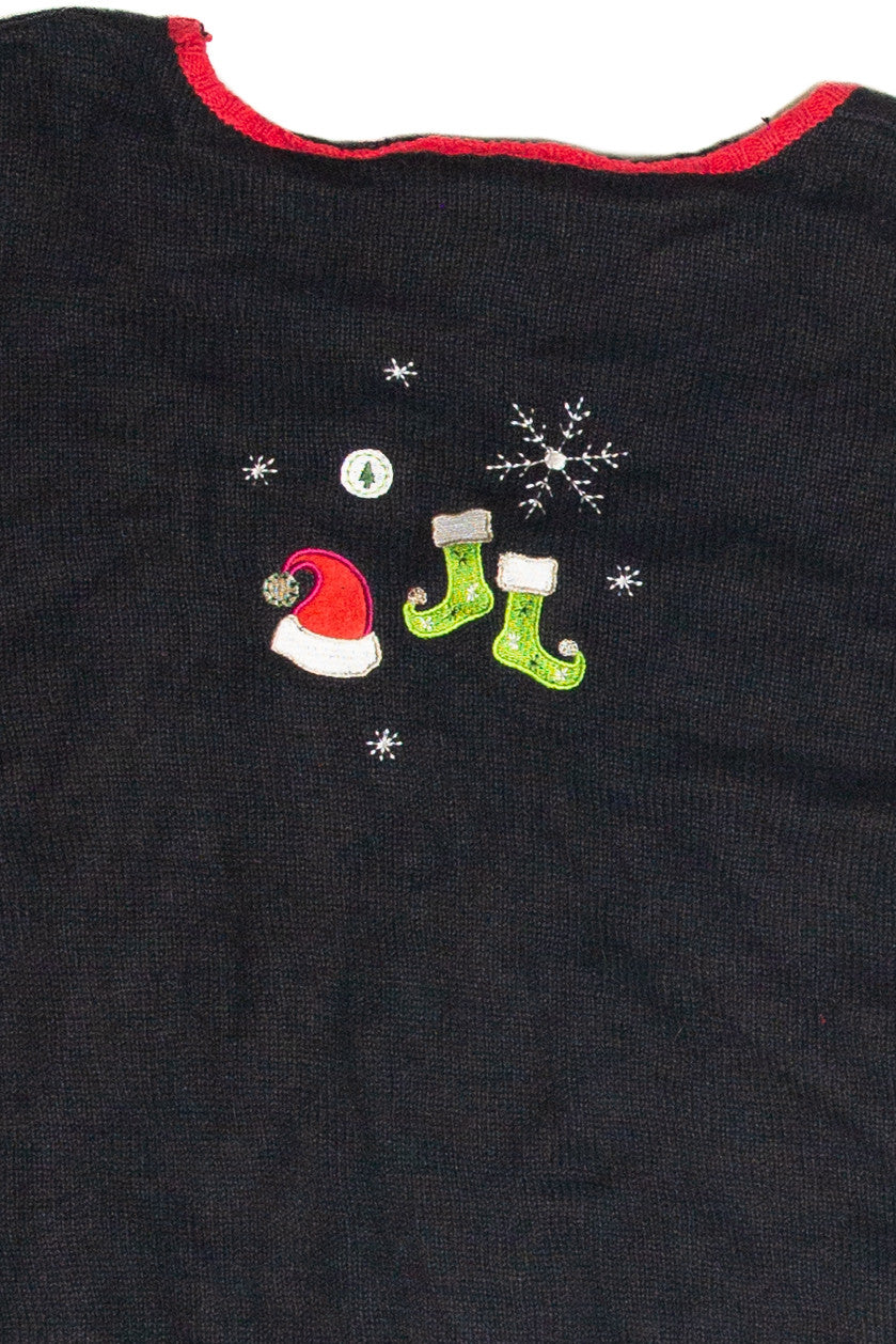 Vintage Black Ugly Christmas Cardigan 63130