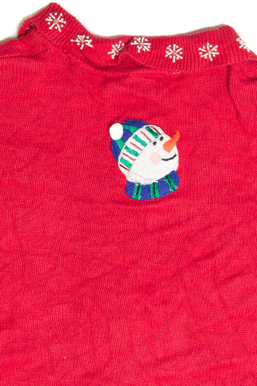 Vintage Red Ugly Christmas Cardigan 63121