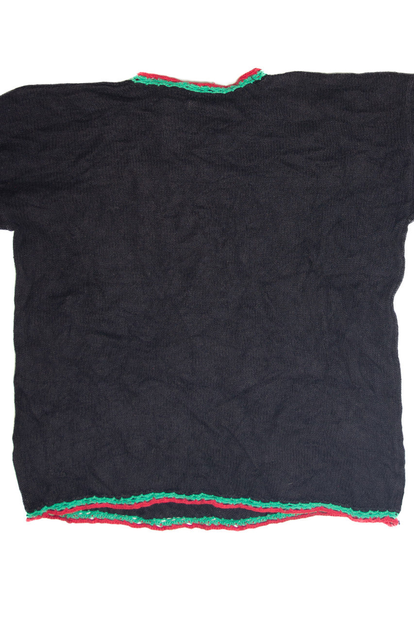 Vintage Black Ugly Christmas Pullover 63204