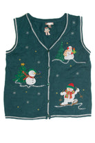 Vintage Green Ugly Christmas Vest 60848