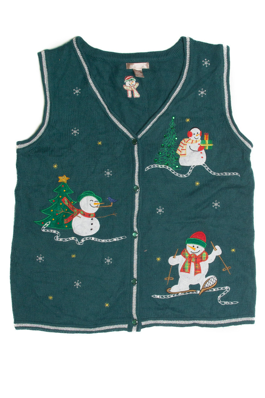Vintage Green Ugly Christmas Vest 60848