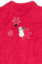 Vintage Red Ugly Christmas Cardigan 63176