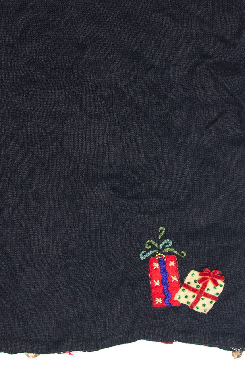 Vintage Black Ugly Christmas Cardigan 63327