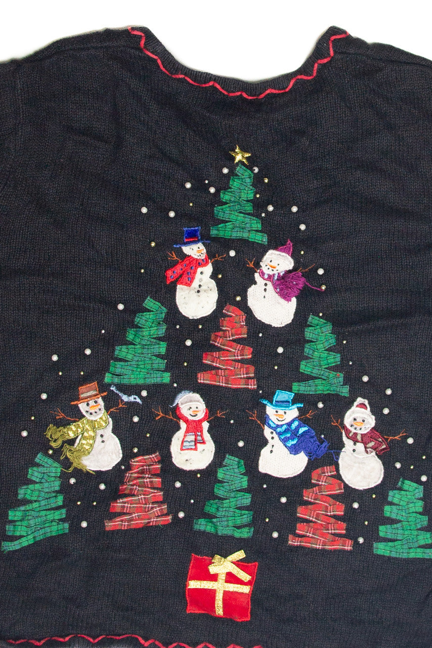 Vintage Black Ugly Christmas Cardigan 63414