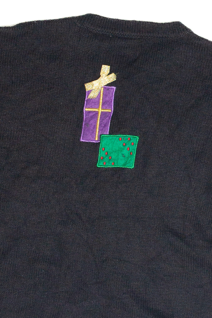 Vintage Black Ugly Christmas Pullover 63286
