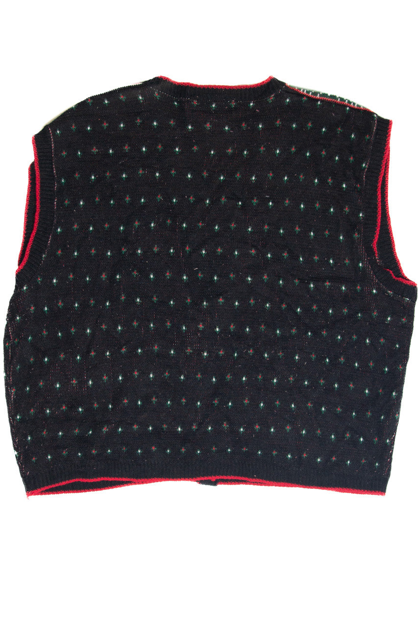 Vintage Black Ugly Christmas Vest 61814