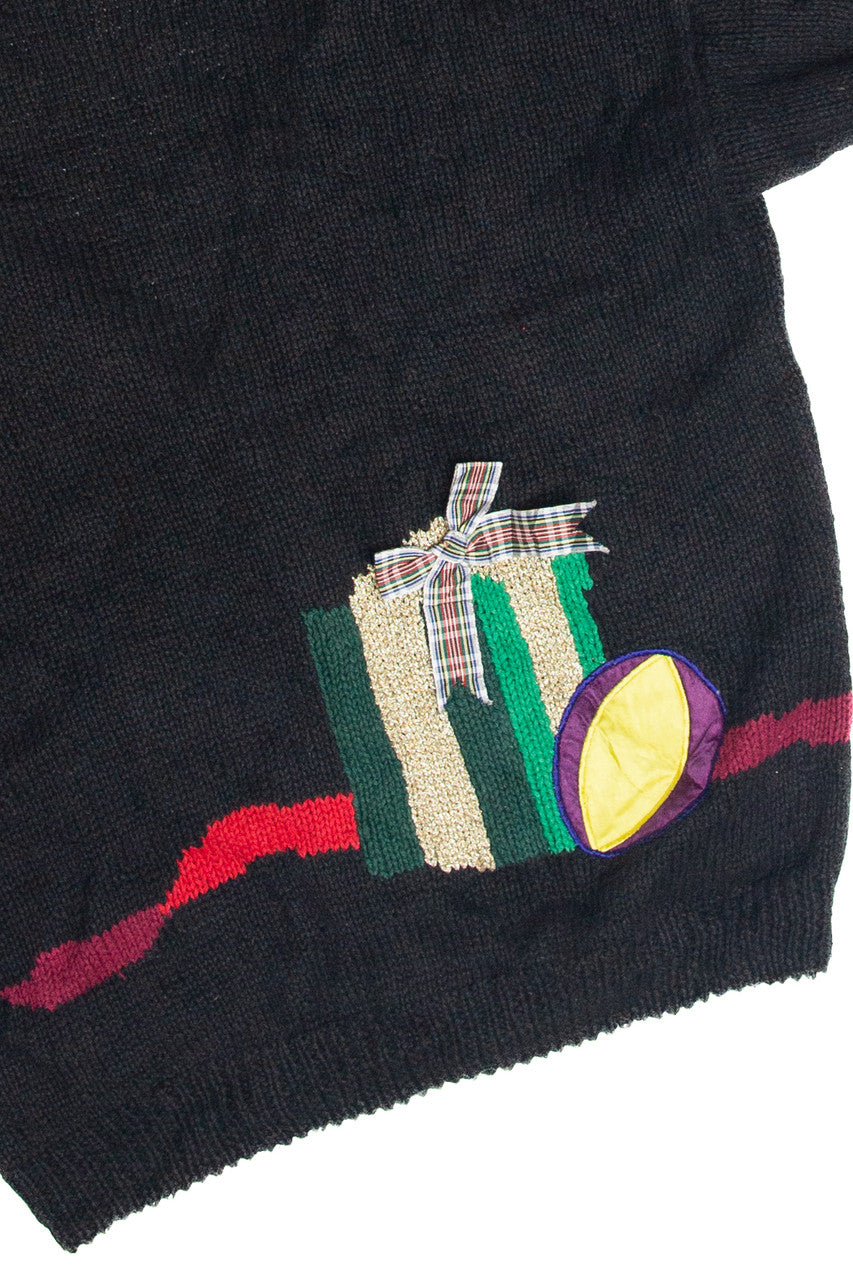 Vintage Black Ugly Christmas Cardigan 63324