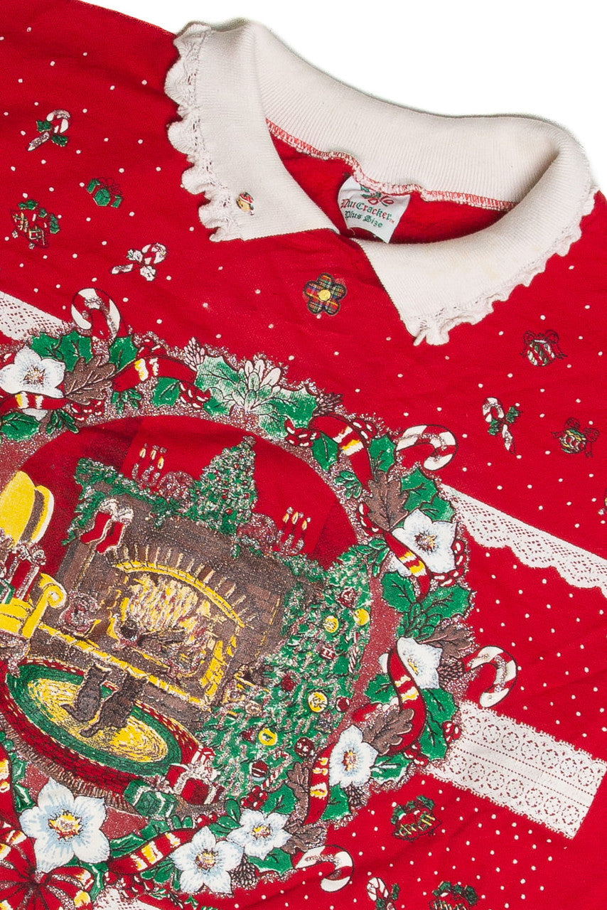 Vintage Red Christmas Sweatshirt 62546