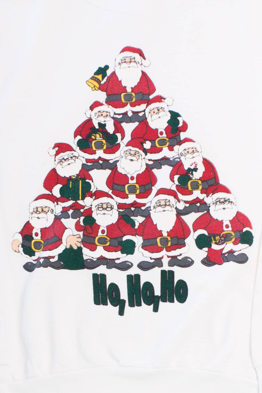 Santa Tree Ugly Christmas Sweatshirt 55542