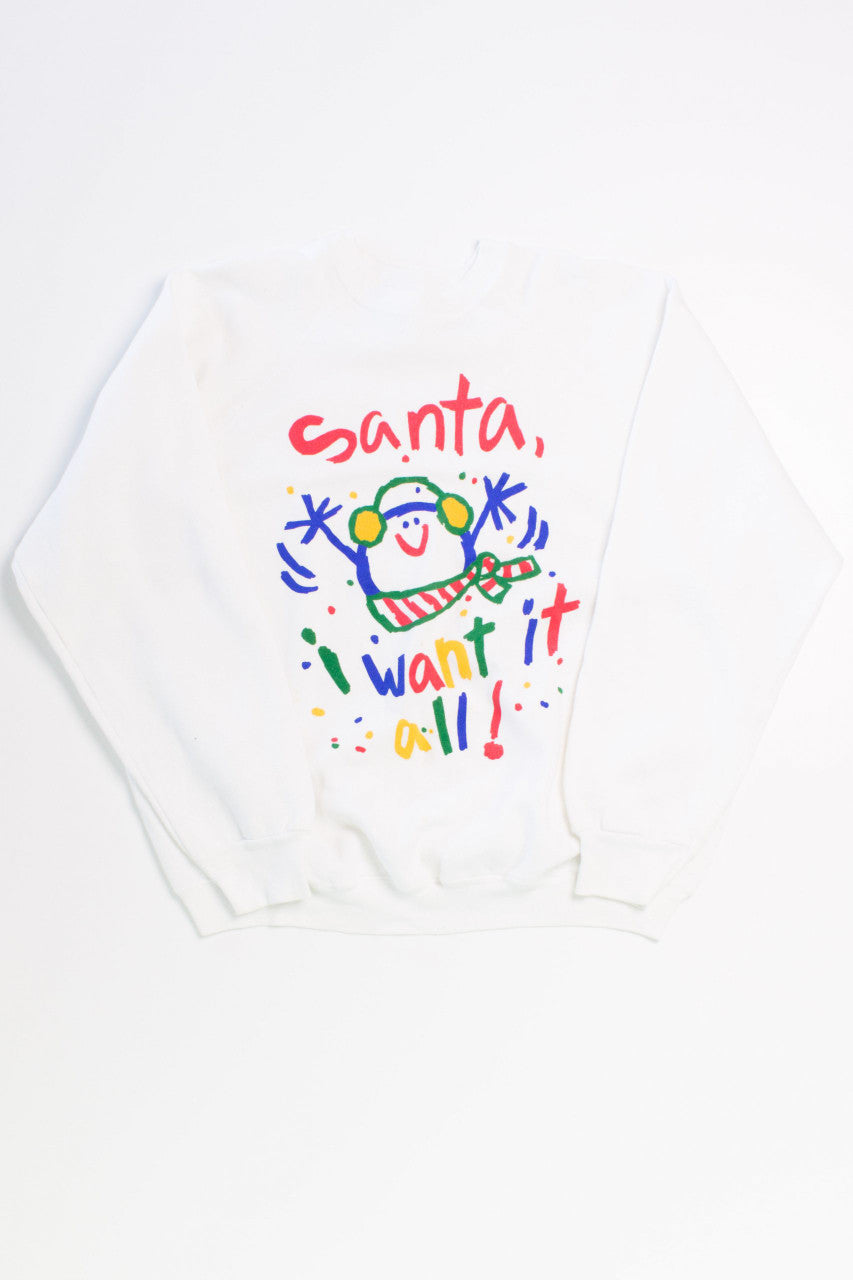 Stick Snowman Ugly Christmas Sweatshirt 55544