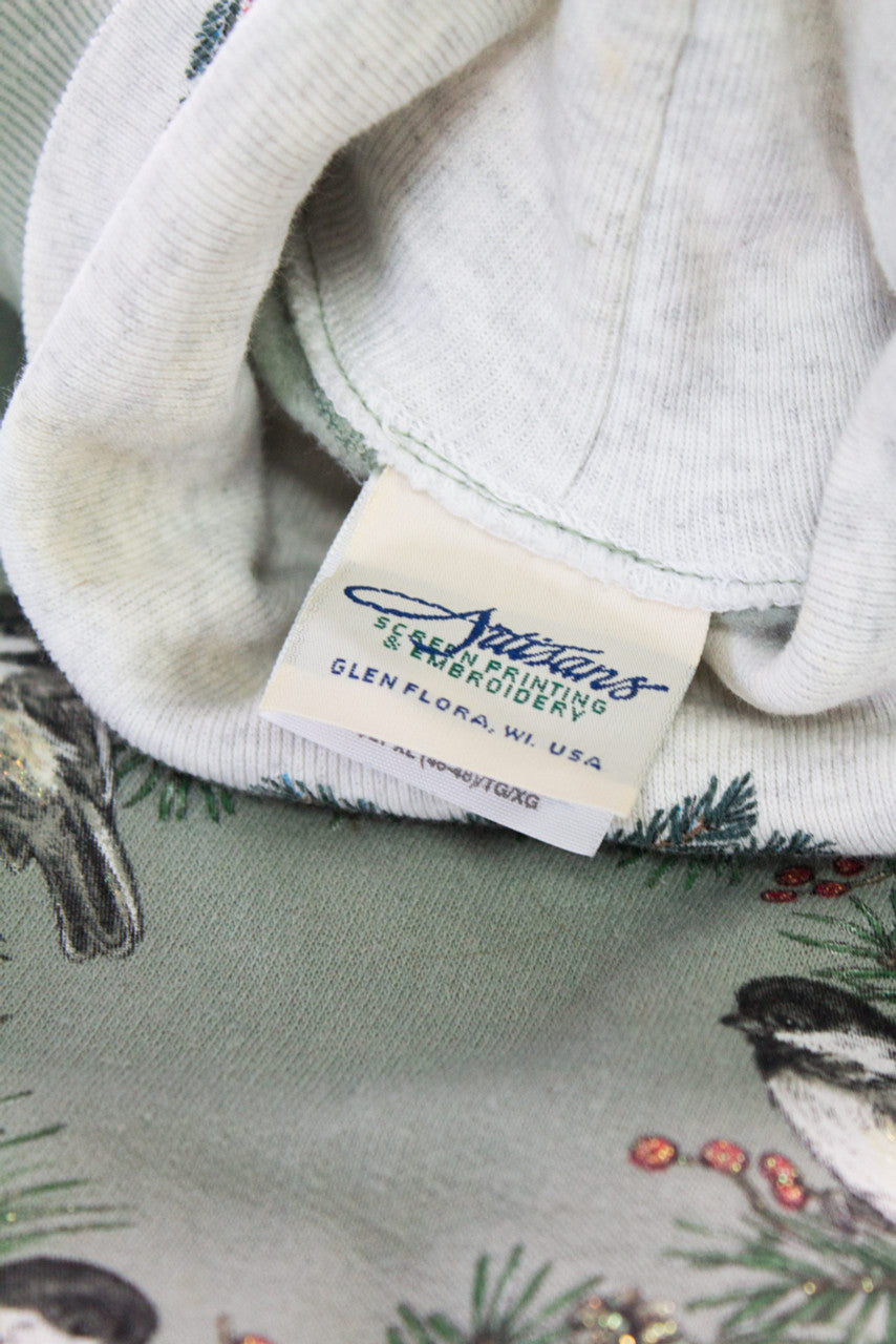 Bird Wreath Ugly Christmas Sweatshirt 55559