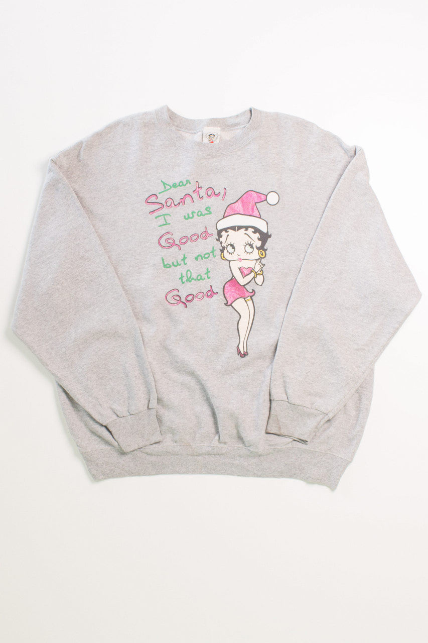 Betty-Boop Ugly Christmas Sweatshirt 55608