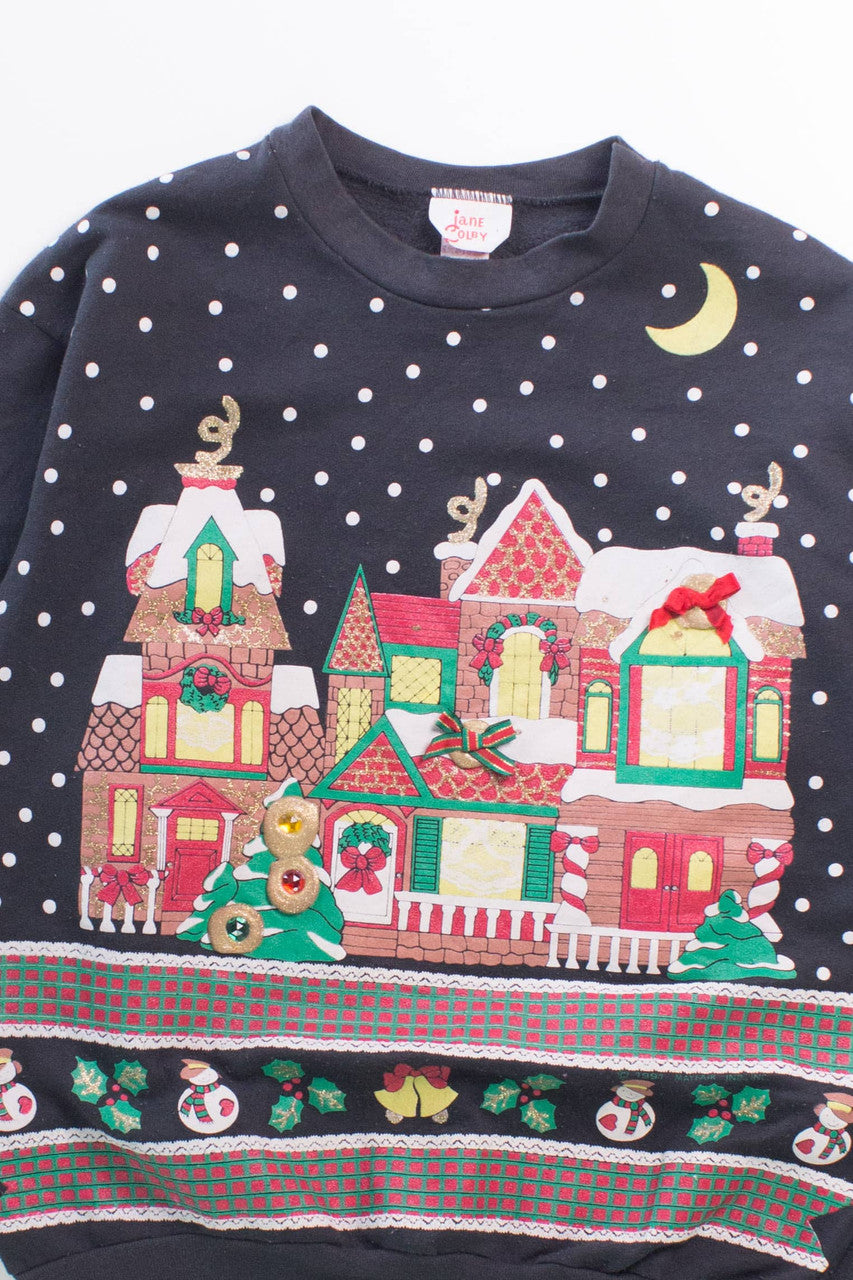 Gingerbread House Christmas Sweatshirt