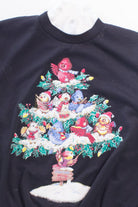 Birds in a Tree Christmas Sweatshirt