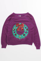 Vintage Sequin Wreath Sweatshirt