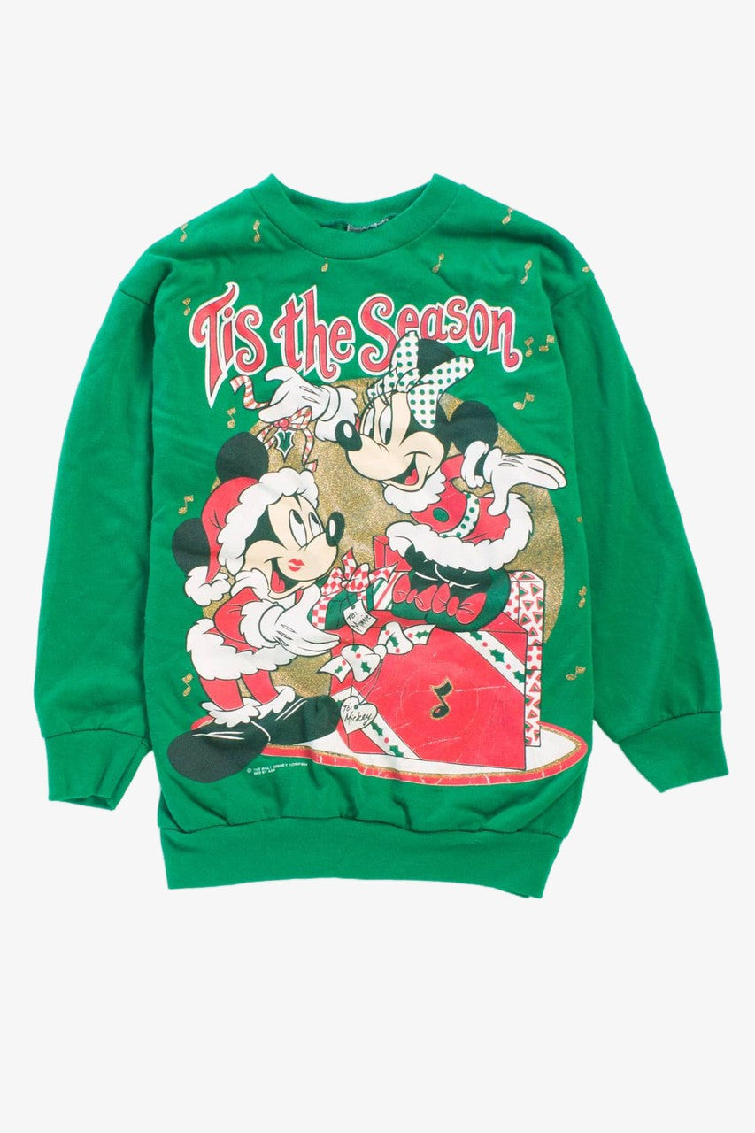 'Tis The Season' Vintage Mickey & Minnie Sweatshirt