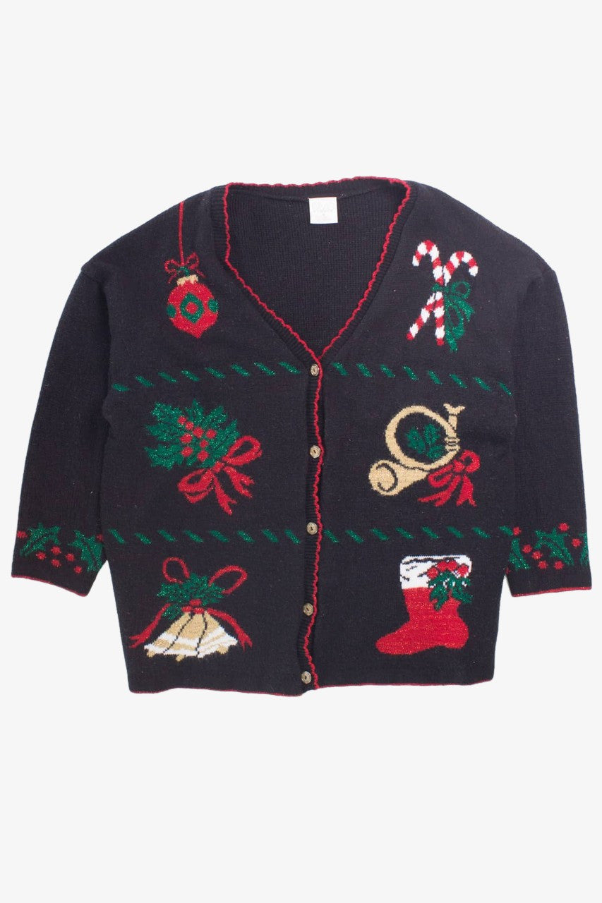 Black Ugly Christmas Cardigan 55871