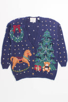 Blue Ugly Christmas Cardigan 55873