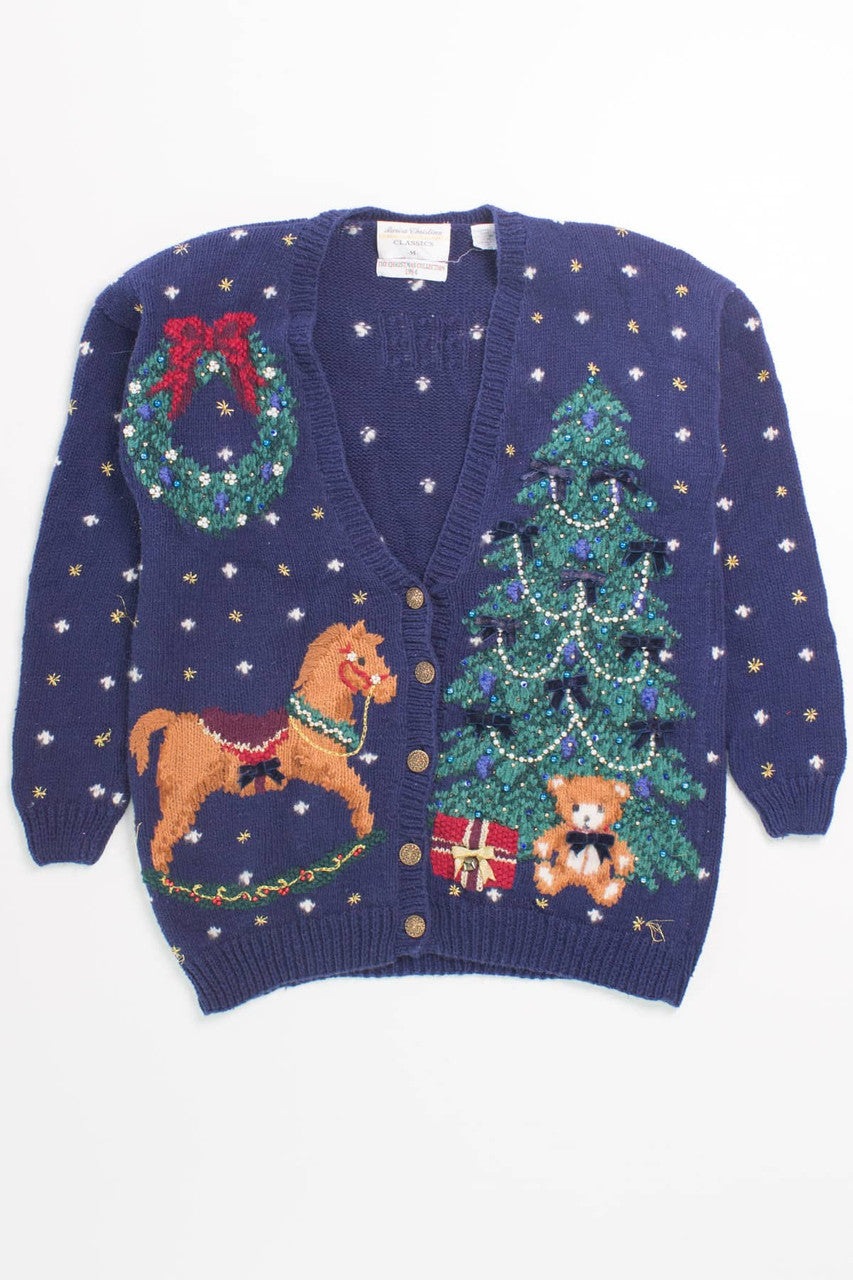 Blue Ugly Christmas Cardigan 55873