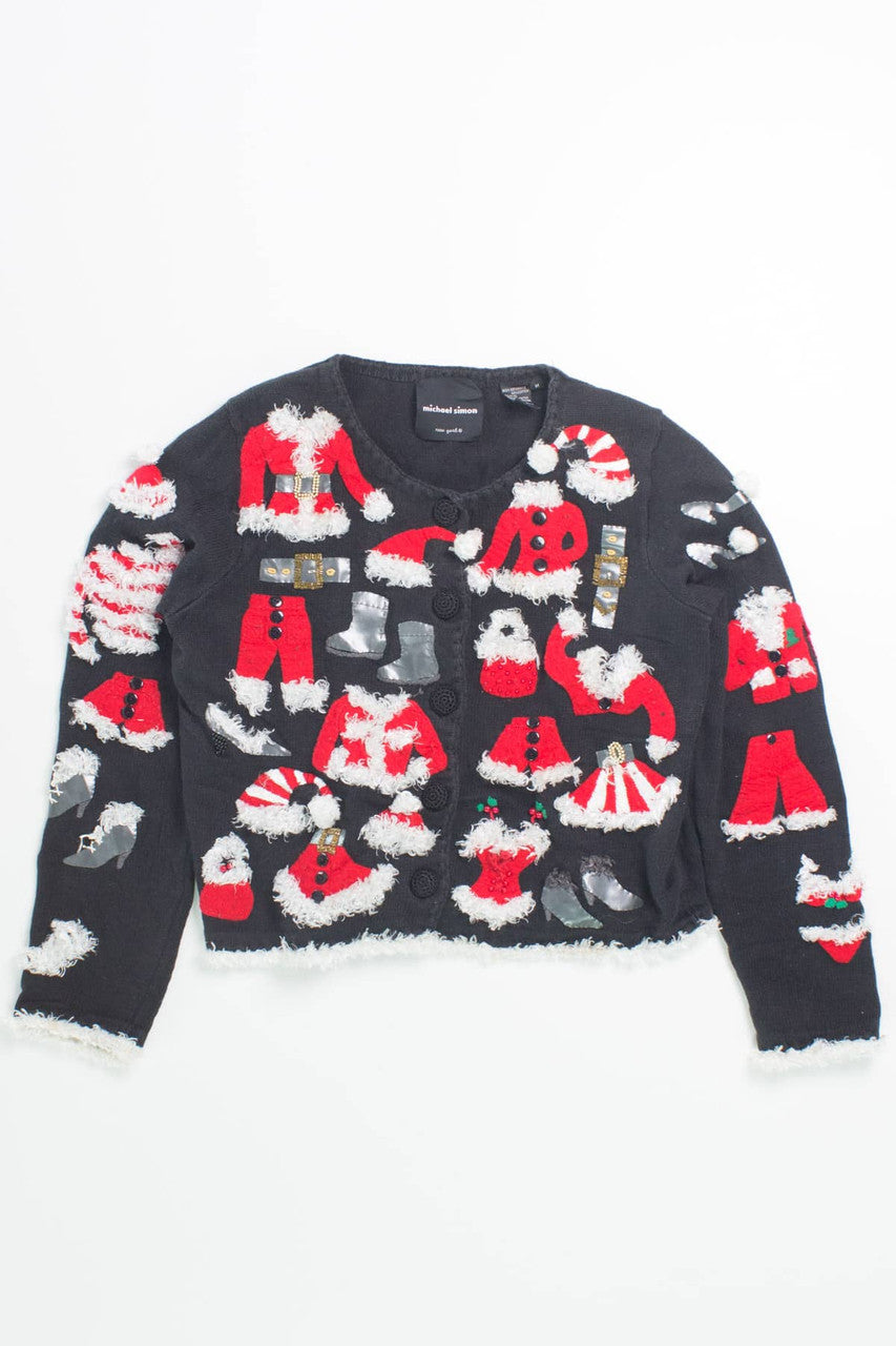 Black Ugly Christmas Cardigan 55878
