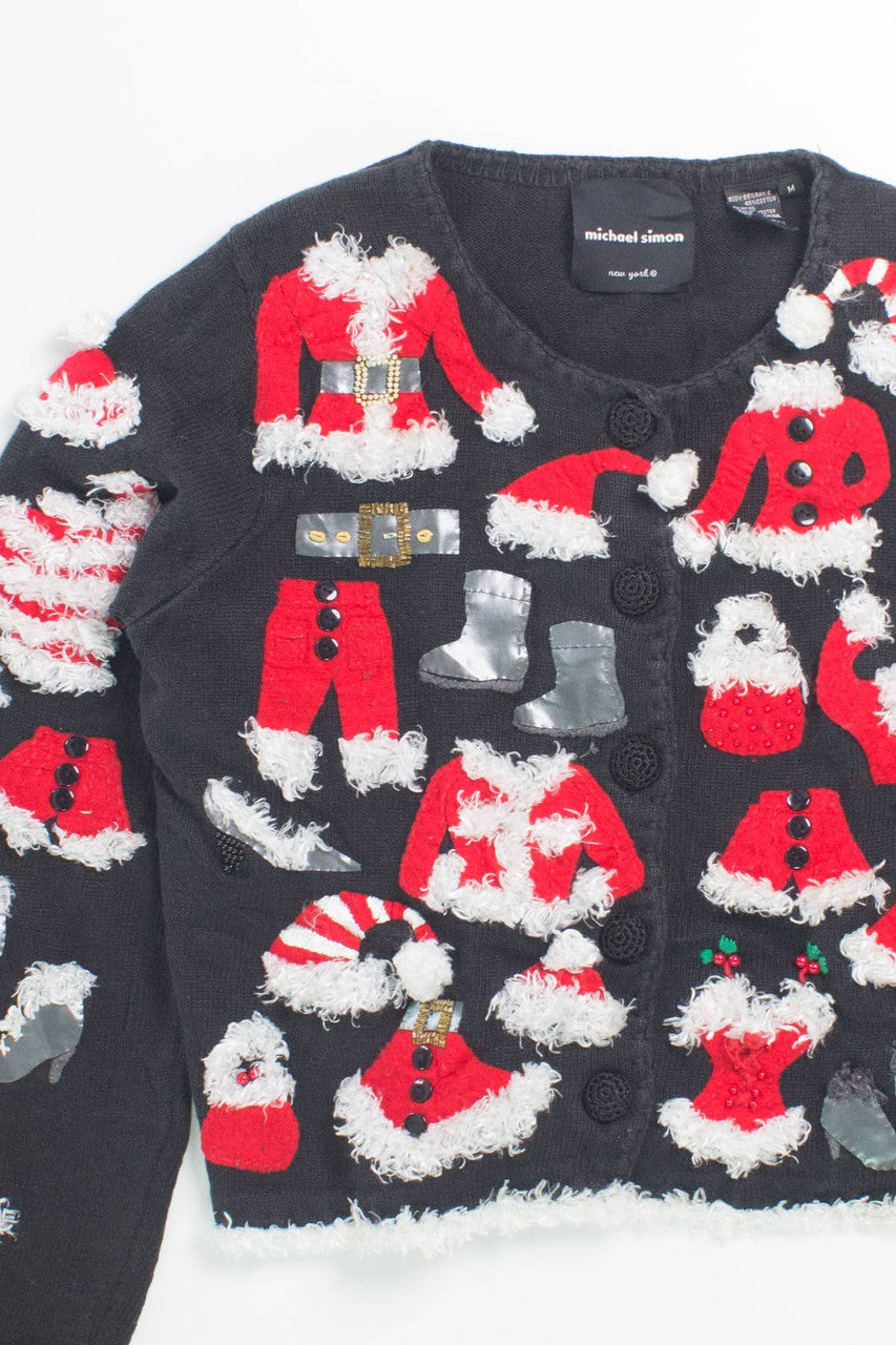 Black Ugly Christmas Cardigan 55878