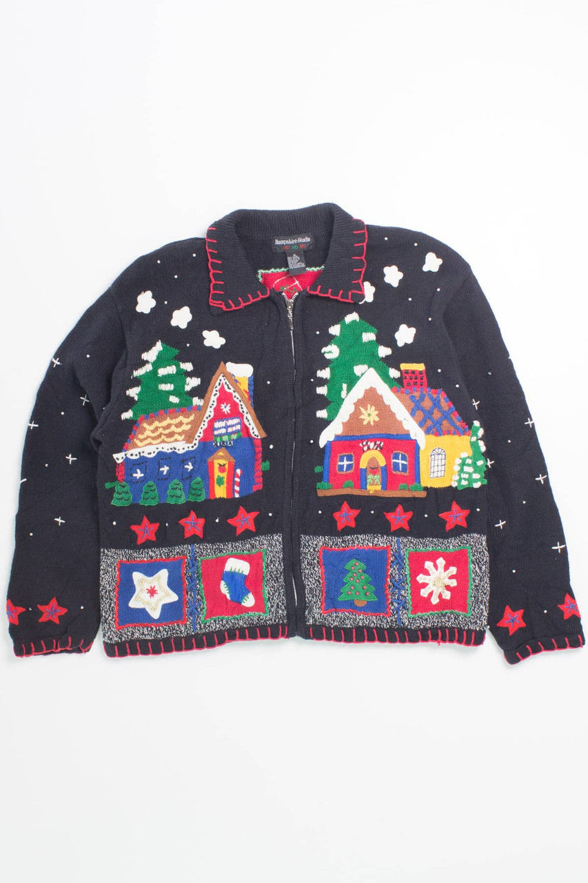 Black Ugly Christmas Cardigan 55885