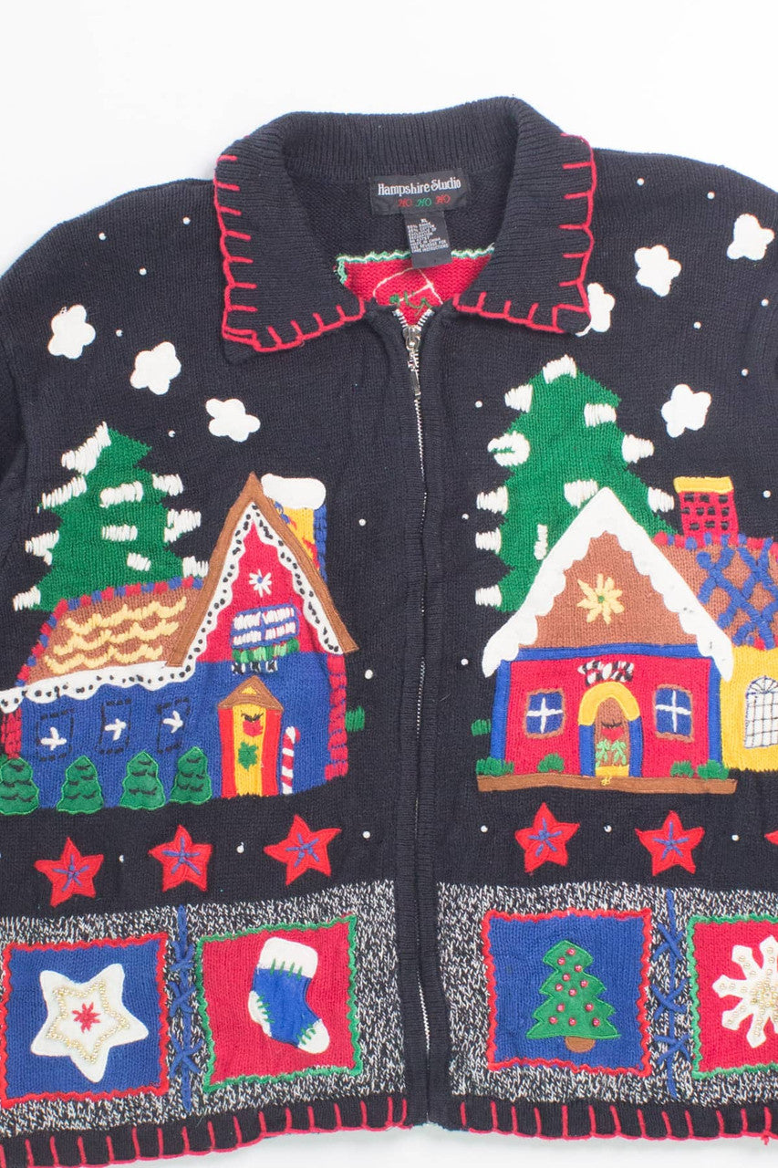 Black Ugly Christmas Cardigan 55885