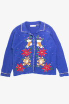 Blue Ugly Christmas Cardigan 55888