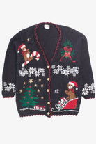 Black Ugly Christmas Cardigan 55897