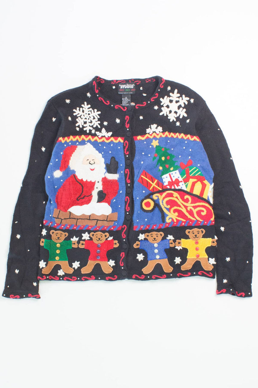 Black Ugly Christmas Cardigan 55902