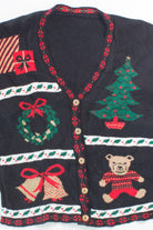 Black Ugly Christmas Cardigan 55905