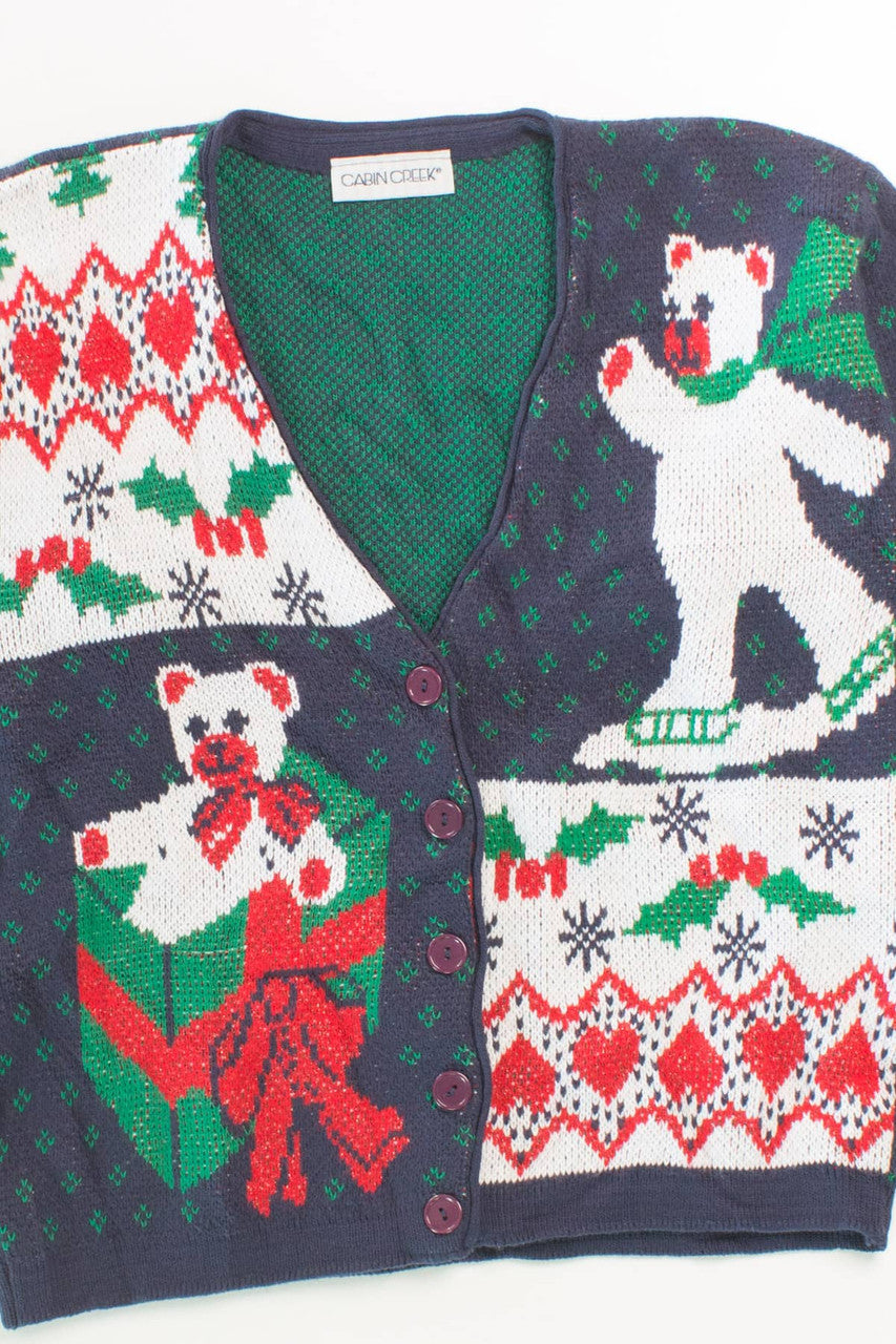 Blue Ugly Christmas Cardigan 55913