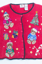Red Ugly Christmas Cardigan 55915
