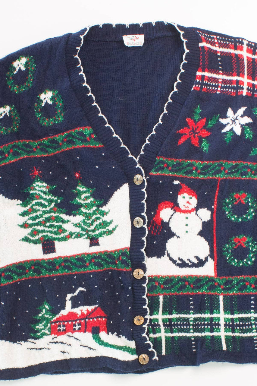 Blue Ugly Christmas Cardigan 55918