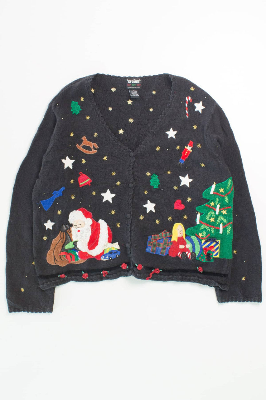 Black Ugly Christmas Cardigan 55924