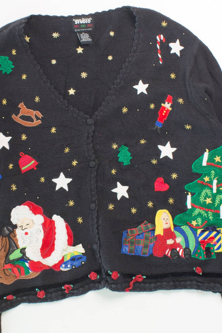 Black Ugly Christmas Cardigan 55924