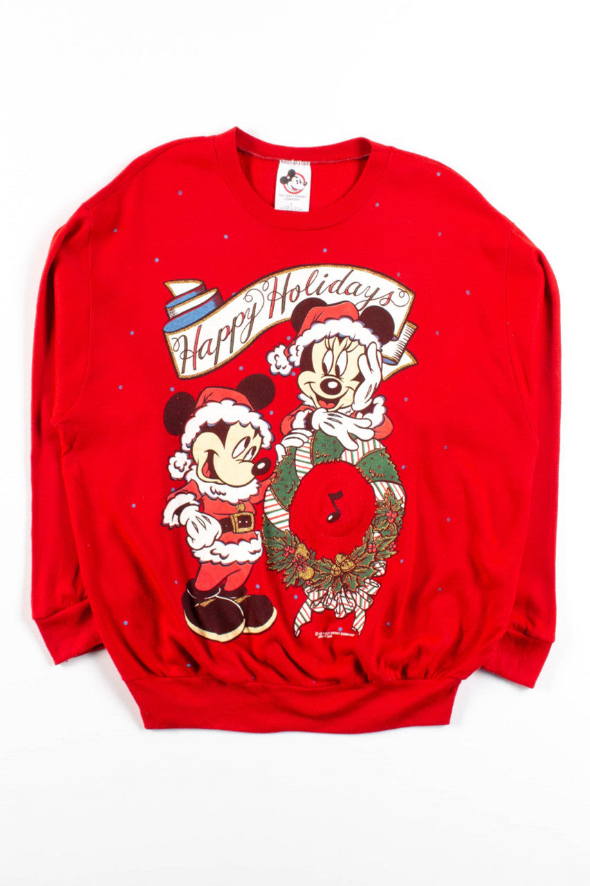 Vintage Mickey & Minnie Holiday Sweatshirt