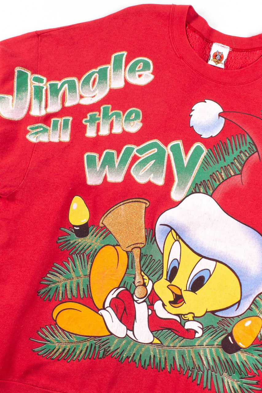 Vintage Tweety Bird Christmas Sweatshirt 1